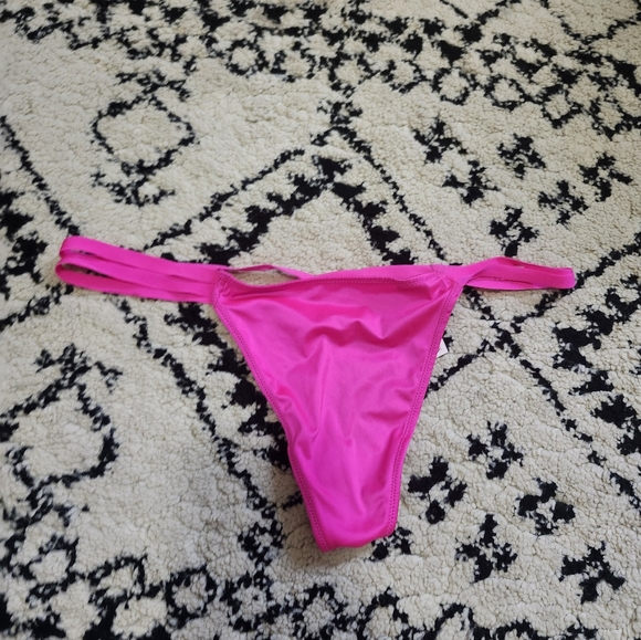 Victoria's Secret Vibrant Pink Panties V String - Picture 1 of 8